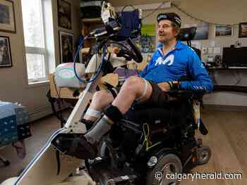 Paralyzed Calgary man cycles circumference of the earth on specialized stationary bike - Calgary Herald