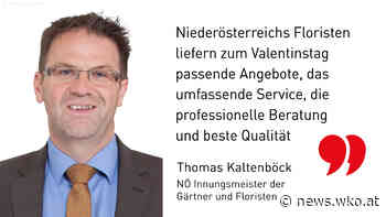 Valentinstag 2022: NÖ Floristen sorgen für professionelle Beratung und beste Qualität - news.wko.at