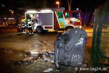 Wieder Container-Brände in Chemnitz: Feuer greift auf Haus und Balkon über - TAG24