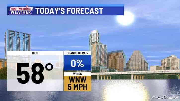 Chilly nights and warming days ahead with no rain in sight