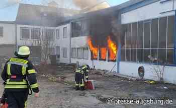 Werkstatt in Augsburg-Bärenkeller steht in Flammen - Über 100.000 Euro Schaden | Presse Augsburg - Presse Augsburg