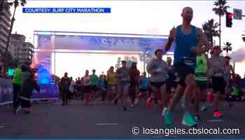 Approximately 2,000 Participate In Surf City Marathon In Huntington Beach Sunday - CBS Los Angeles