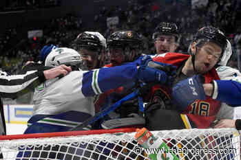 Stockton Heat earn sweep in Abbotsford – Chilliwack Progress - Chilliwack Progress