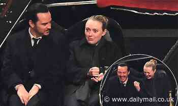 Dakota Fanning and Andrew Scott enjoy a night time gondola ride while filming Ripley in Venice - Daily Mail