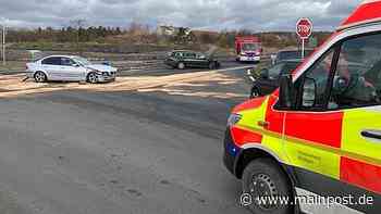 Unfall mit vollbesetztem Auto an der Dimbacher Kreuzung in Volkach - Main-Post