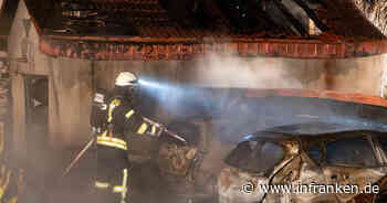 Meeder: Carport und Fahrzeuge im Vollbrand - hoher Schaden