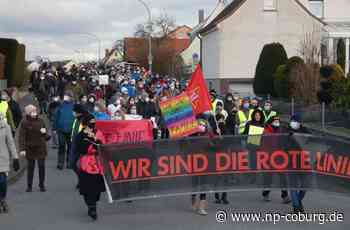 Corona-Demo Haßfurt - Diesmal (fast alle) mit Maske - Neue Presse Coburg