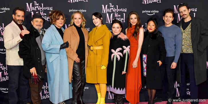 Rachel Brosnahan & 'Marvelous Mrs. Maisel' Cast Celebrate New Season With An Ice Skating Party