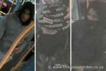 Images released after knife fight on south London bus