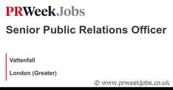 Vattenfall: Senior Public Relations Officer