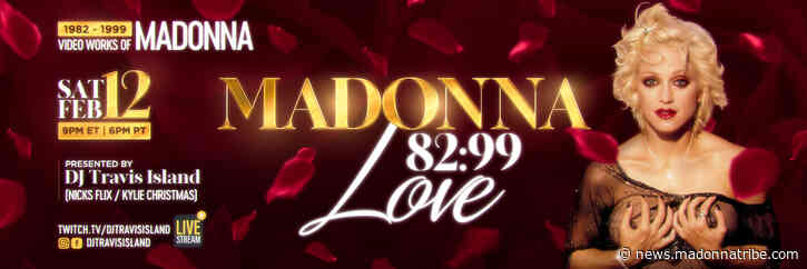 Madonna Love 82:99 – this Saturday on Twitch: