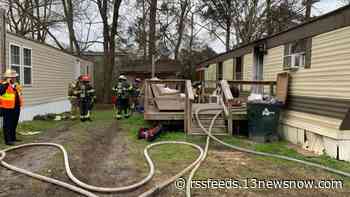 Mobile home fire in Chesapeake displaces family