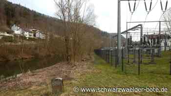 Umspannwerk in Oberndorf - Vorbereitungen für den Bau der Hochwasserschutzmauer beginnen - Schwarzwälder Bote