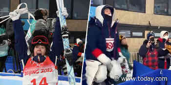 Olympian Brad Wilson is ultimate hype man after girlfriend Jaelin Kauf’s silver-medal win