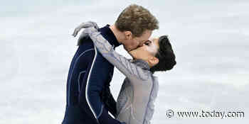 Real-life skating couple reveals sweet thing they told each other before silver medal dance