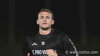 Pro Vercelli, Auriletto: "Rammarico per non averla sbloccata e per i 3 punti" - Tutto Lega Pro