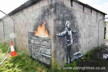 Banksy's 'Season's Greetings' to leave Wales after vandals attack artwork - Ealing Times