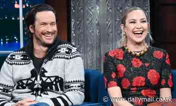 Kate Hudson and brother Oliver playfully bicker while promoting Sibling Revelry podcast on talk show - Daily Mail
