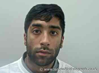 Burnley 80mph police pursuit driver mounted pavement