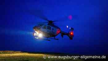 Autofahrer flüchtet nach Unfall: Polizei sucht mit Hubschrauber