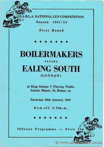 When Chissy's Boilermakers played the Londoners in BARLA National Cup - St Helens Star