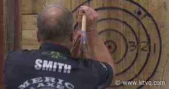 Axe throwers convene in Billings for marathon hatchet tournament - KTVQ Billings News