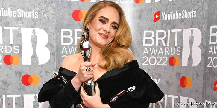 Adele Dedicates BRIT Artist of the Year Award to Son Angelo & Ex-Husband Simon Konecki