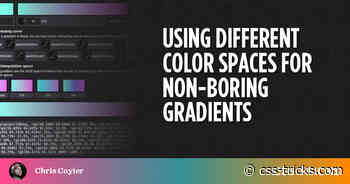 Using Different Color Spaces for Non-Boring Gradients