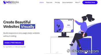 Staticblocks - A drag and drop static responsive one-page website builder