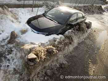 Edmonton road clearing crews tackle storm basins, windrow-free zones and some potholes - Edmonton Journal