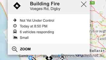 Nine CFA units attended the fire near Digby - The Standard