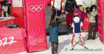 NBC lingered on Shiffrin after fall, drawing anger.