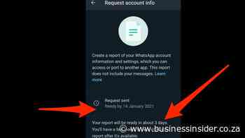 Businessinsider.co.za | How to check if WhatsApp already gives your info to Facebook – but it will take three days