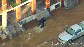Massive water main break floods multiple blocks in Philadelphia neighborhood