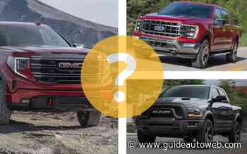 Ram 1500, Ford F-150 ou GMC Sierra?