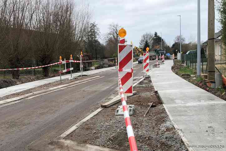 Zo vlug gaat dat: 650 meter fietspad gegoten in  twee dagen tijd