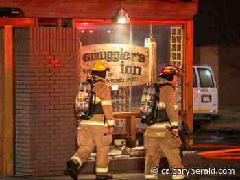 Smuggler's Inn restaurant fire contained to roof; renovations to continue - Calgary Herald