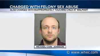 Sex abuse charges announced against suspect accused of inappropriately touching child at Walmart