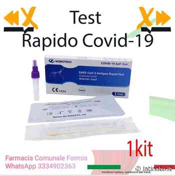 FORMIA: TAMPONI RAPIDI PER STUDENTI ALLA FARMACIA COMUNALE - Latina Tu