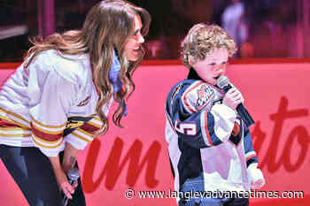 VIDEO: Six-year-old survivor sings at a Vancouver Giants game – Langley Advance Times - Langley Advance Times