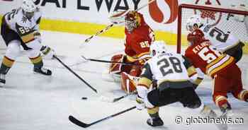 Flames win 6-0 over Golden Knights as Markstrom records league-leading 8th shutout