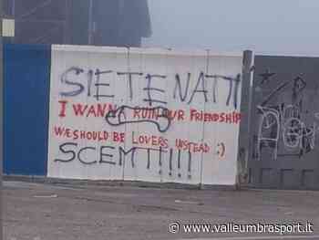 A Foligno ancora scritte sui muri dello Stadio Blasone: ma chi è che imbratta? - ValleUmbraSport