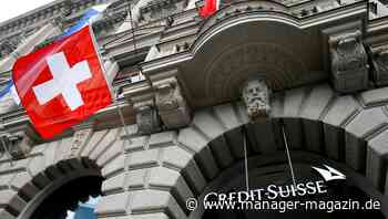 Credit Suisse rutscht tief in die roten Zahlen