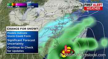 Could Maryland See Snow On Super Bowl Sunday? - CBS Baltimore