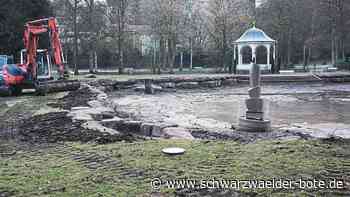 Kurpark von Bad Liebenzell: Im See soll noch vor dem 1. Mai wieder das Wasser plätschern