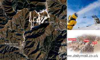 Winter Olympics: NASA satellite image reveals how much the FAKE snow stands out at skiing venue