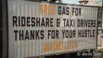 Rideshare drivers surprised with free gas