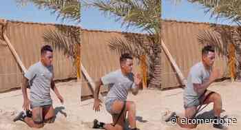 Christian Cueva aprovecha sus días libres entrenando en la playa | VIDEO - El Comercio Perú