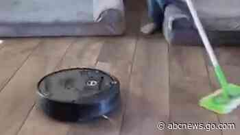 WATCH:  Man uses home appliances to get into the Olympic spirit