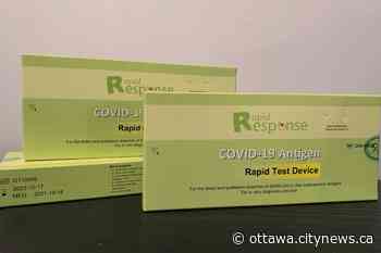 Rapid antigen test kit pop-up sites announced for Cornwall but not Ottawa for coming week - CityNews Ottawa